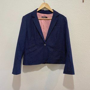 SZ 14 Navy Polka Dot Blazer from New York & Co.